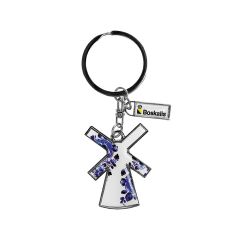 Royal Delft windmill keychain